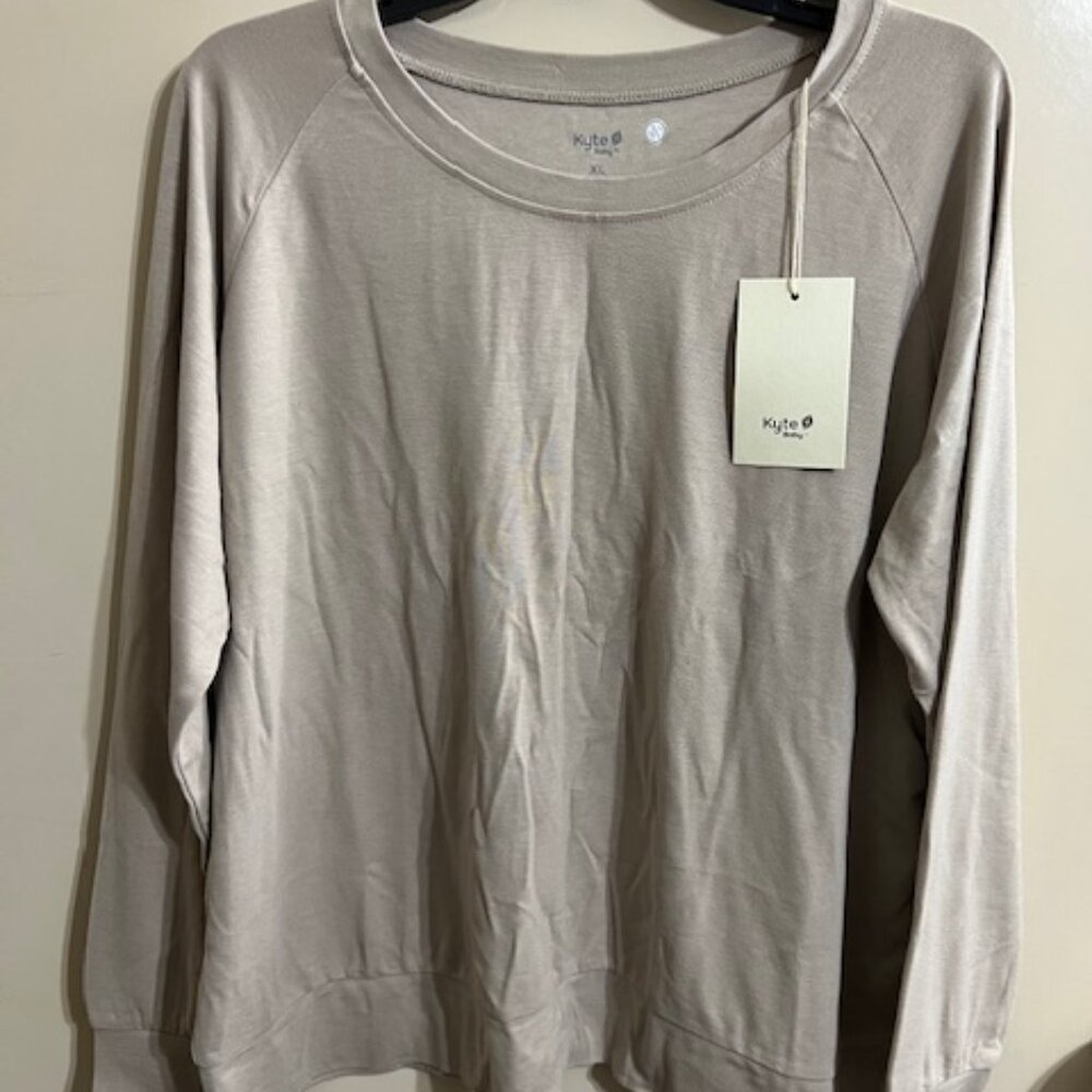 NWT Kyte Baby Women's Bamboo Jersey Jogger Top in Khaki XL